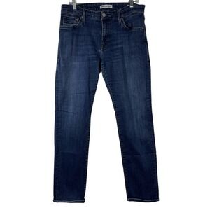 MAVi 34x32 Men's Jeans Marcus Slim Straight Med Blue Wash Stretch Denim Jeans
